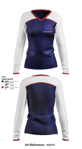 Pascagoula High School 44918795 Women's Long Sleeve V-neck Shirt - 1