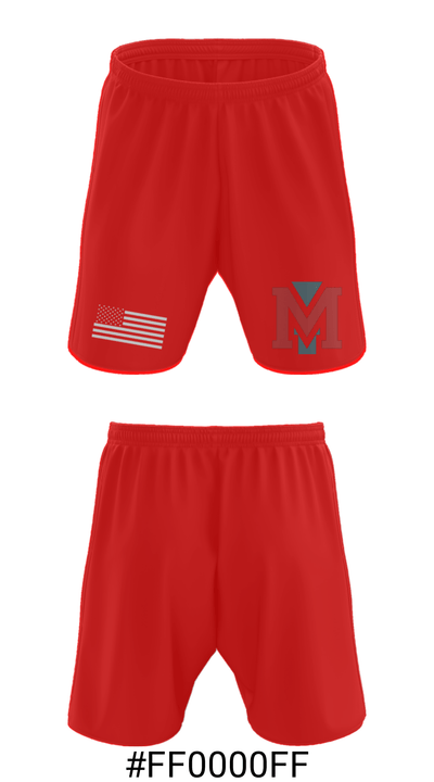 Mark Morris High School Cheer 75830660 Athletic Shorts With Pockets - 30
