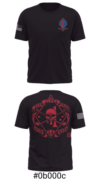 1/1 Alpha Company "Red Death" 93413516 Short Sleeve Performance Shirt - 31