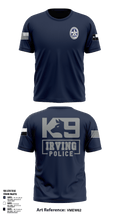Irving Police K9 Unit 73761105 Short Sleeve Performance Shirt - 2
