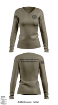 Narcotics Unit Alabama 64071055 Women's Long Sleeve V-neck Shirt - 4