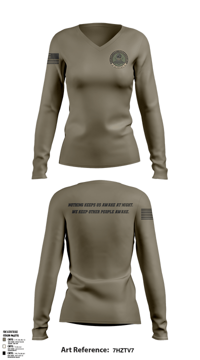 Narcotics Unit Alabama 64071055 Women's Long Sleeve V-neck Shirt - 4