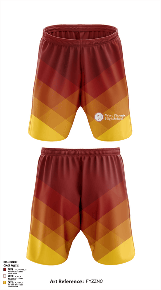 Athletic Shorts With Pockets, West Phoenix High School, Spirit Store, Teamtime, Team time, sublimation, custom sports apparel, team uniforms, spirit wear, spiritwear, sports uniforms, custom shirts, team store, custom team store, fundraiser sports, apparel fundraiser