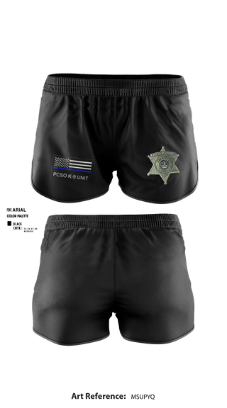 Ranger Panties, PCSO K-9 INTERDICTION, Police, Teamtime, Team time, sublimation, custom sports apparel, team uniforms, spirit wear, spiritwear, sports uniforms, custom shirts, team store, custom team store, fundraiser sports, apparel fundraiser