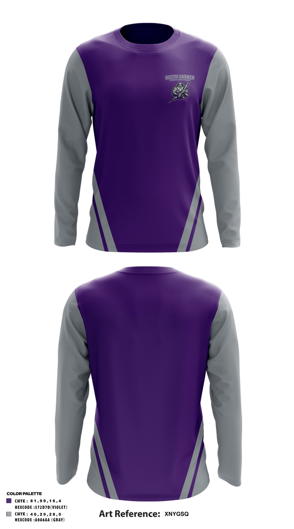Long Sleeve Performance Shirt, South Garner High School Track and Field, Track & Field, Teamtime, Team time, sublimation, custom sports apparel, team uniforms, spirit wear, spiritwear, sports uniforms, custom shirts, team store, custom team store, fundraiser sports, apparel fundraiser