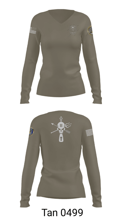 Spec Ops 73270232 Women's Long Sleeve V-neck Shirt - 41
