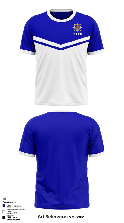 Bath Middle School 64312928 Short Sleeve Performance Shirt - 49