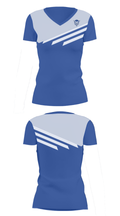 Ogdensburg Free Academy High School Basketball 25062140 Women's Short Sleeve V-neck Shirt - 24