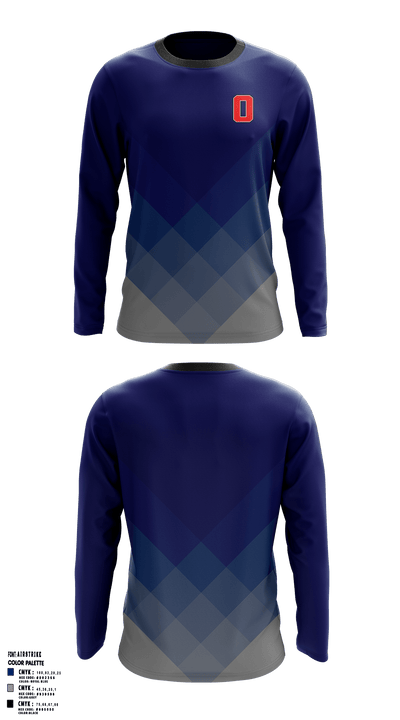 Orland Jr. Trojans 70429402 Long Sleeve Performance Shirt - 36