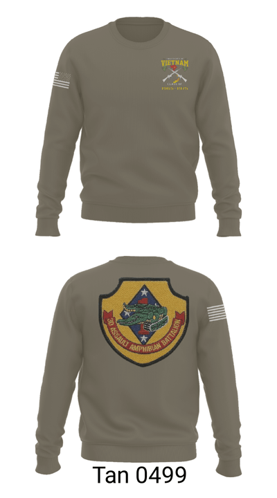 3rd AAV 1st Marines Div 71924881 Crew Neck Sweatshirt - 11