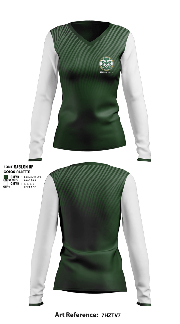 Women's Long Sleeve Vneck Shirt, Sylvania High School Cheer, Cheer, Teamtime, Team time, sublimation, custom sports apparel, team uniforms, spirit wear, spiritwear, sports uniforms, custom shirts, team store, custom team store, fundraiser sports, apparel fundraiser