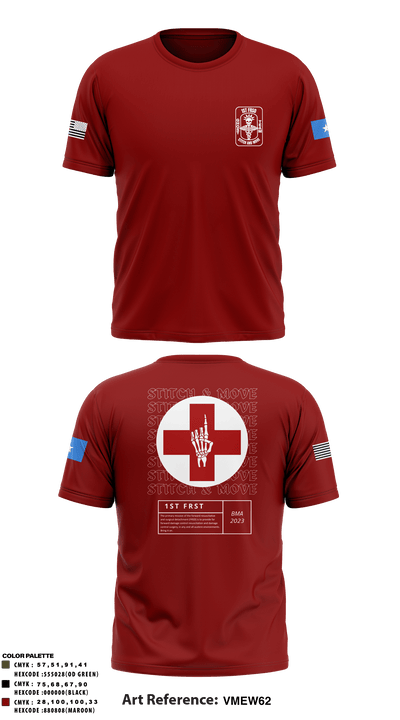 1st FRSD 86296727 Short Sleeve Performance Shirt - 63