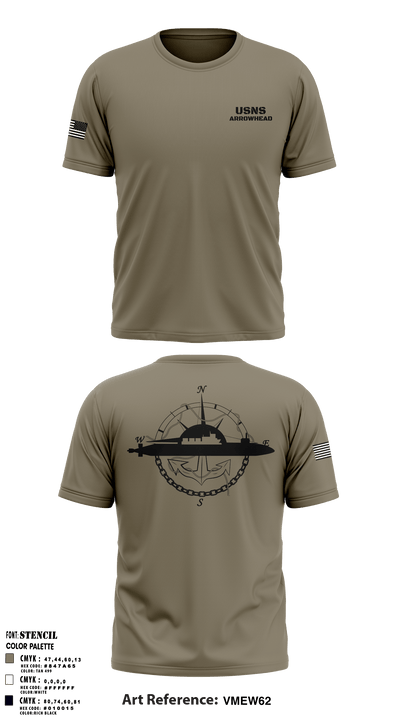 USNS Arrowhead 78431664 Short Sleeve Performance Shirt - 4