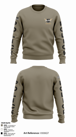 Crew Neck Sweatshirt, , Police, Teamtime, Team time, sublimation, custom sports apparel, team uniforms, spirit wear, spiritwear, sports uniforms, custom shirts, team store, custom team store, fundraiser sports, apparel fundraiser