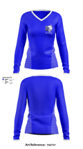 Sylvan Hills Middle School Basketball 54263204 Women's Long Sleeve V-neck Shirt - 1
