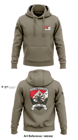 Hoodie, , Army, Teamtime, Team time, sublimation, custom sports apparel, team uniforms, spirit wear, spiritwear, sports uniforms, custom shirts, team store, custom team store, fundraiser sports, apparel fundraiser