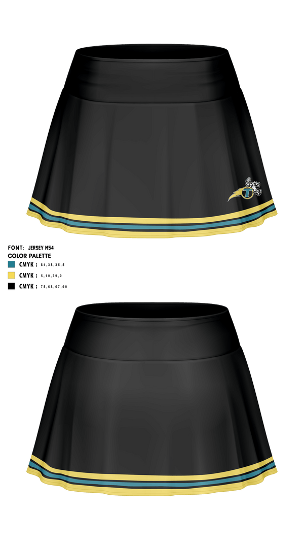 Skort, NE Thunder Football, Football, Teamtime, Team time, sublimation, custom sports apparel, team uniforms, spirit wear, spiritwear, sports uniforms, custom shirts, team store, custom team store, fundraiser sports, apparel fundraiser
