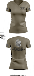 113th MP Company 24456487 Women's Short Sleeve V-neck Shirt - 2