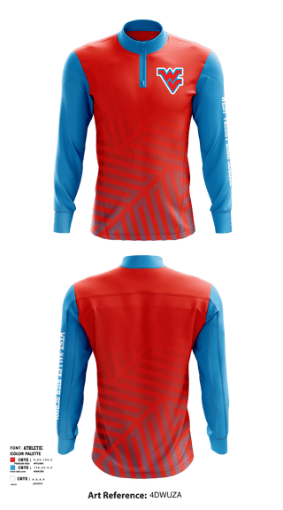 Quarter Zip Jacket, West Valley High School Wrestling, Wrestling, Teamtime, Team time, sublimation, custom sports apparel, team uniforms, spirit wear, spiritwear, sports uniforms, custom shirts, team store, custom team store, fundraiser sports, apparel fundraiser