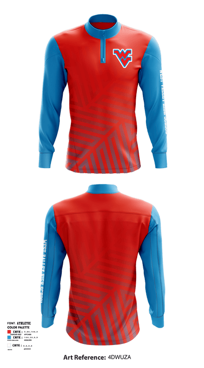 West Valley High School Wrestling 73080720 Quarter Zip Jacket - 1