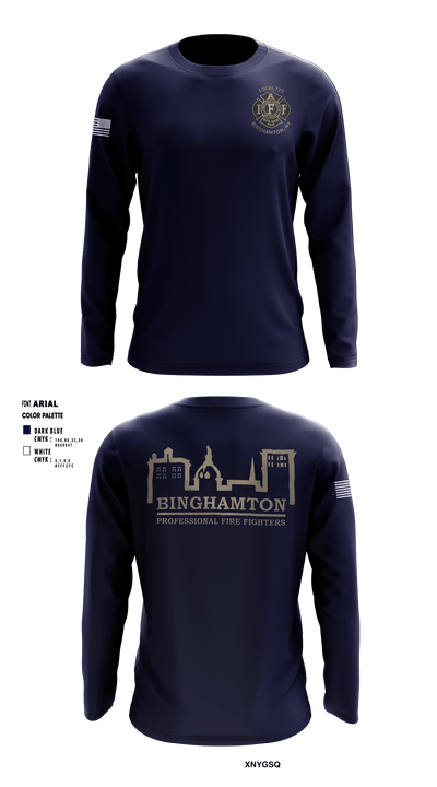 Binghamton Fire 87499960 Long Sleeve Performance Shirt - 1