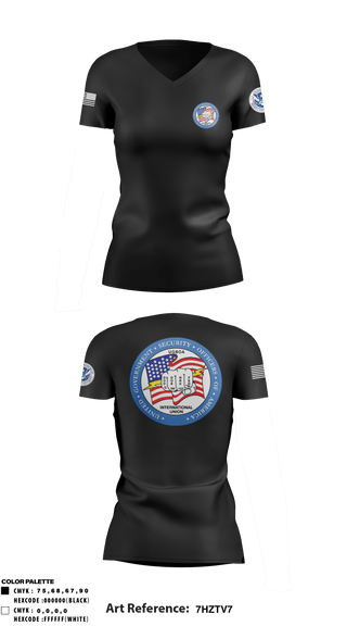 Women's Short Sleeve Vneck Shirt, , Police, Teamtime, Team time, sublimation, custom sports apparel, team uniforms, spirit wear, spiritwear, sports uniforms, custom shirts, team store, custom team store, fundraiser sports, apparel fundraiser