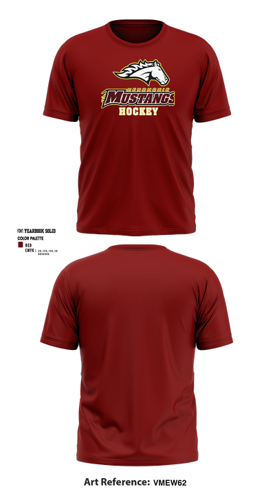 Menomonie High School Ice hockey 95189103 Short Sleeve Performance Shirt - 7