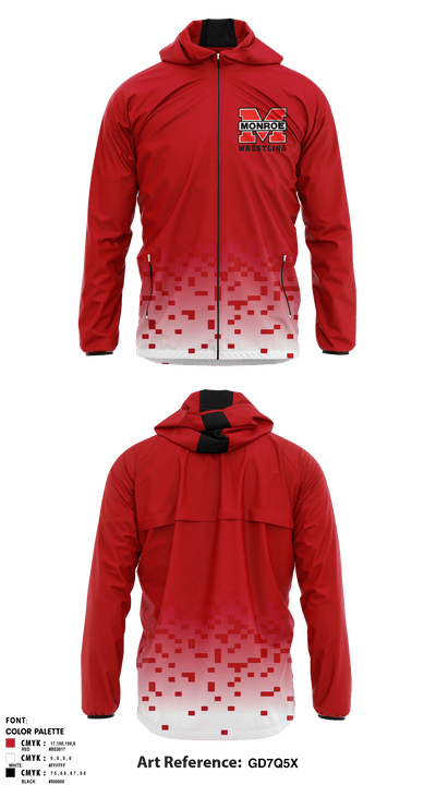 Monroe Middle School 28730723 Windbreaker - 1