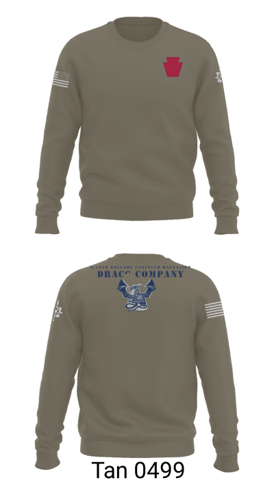 D Co 103rd BEB 81673350 Crew Neck Sweatshirt - 11