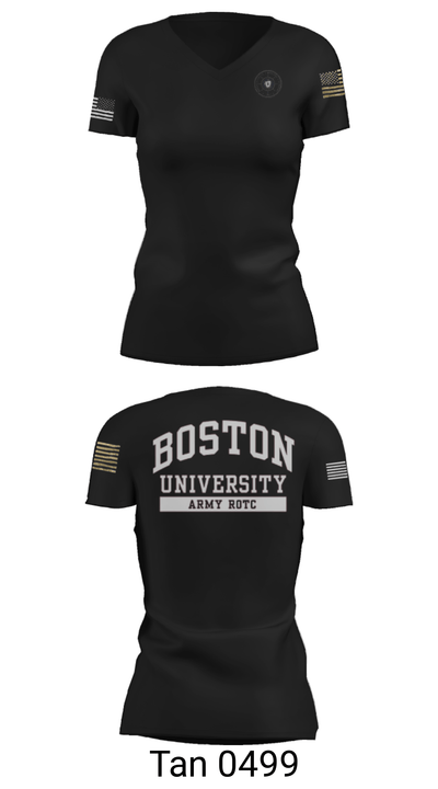 MMA ROTC 42727099 Women's Short Sleeve V-neck Shirt - 23