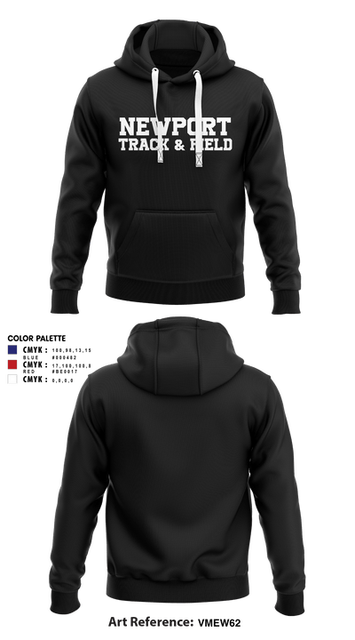 Newport High School Track & Field 49757231 Hoodie - 4