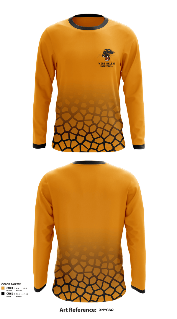 Long Sleeve Performance Shirt, West Salem High School Basketball, Men's Basketball, Teamtime, Team time, sublimation, custom sports apparel, team uniforms, spirit wear, spiritwear, sports uniforms, custom shirts, team store, custom team store, fundraiser sports, apparel fundraiser