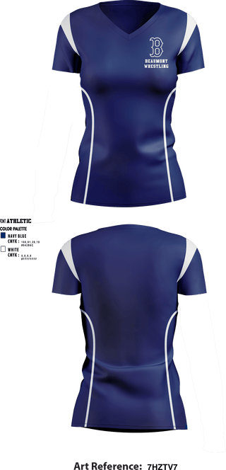 Women's Short Sleeve Vneck Shirt, Beaumont High School Wrestling, Wrestling, Teamtime, Team time, sublimation, custom sports apparel, team uniforms, spirit wear, spiritwear, sports uniforms, custom shirts, team store, custom team store, fundraiser sports, apparel fundraiser