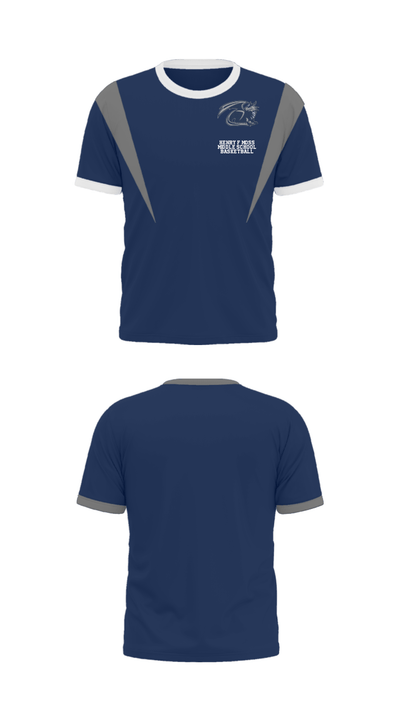 Henry F Moss Middle School Basketball 70573674 Short Sleeve Performance Shirt - 32