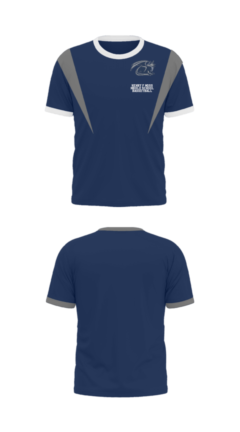 Short Sleeve Performance Shirt, Henry F Moss Middle School Basketball, Women's Basketball, Teamtime, Team time, sublimation, custom sports apparel, team uniforms, spirit wear, spiritwear, sports uniforms, custom shirts, team store, custom team store, fundraiser sports, apparel fundraiser