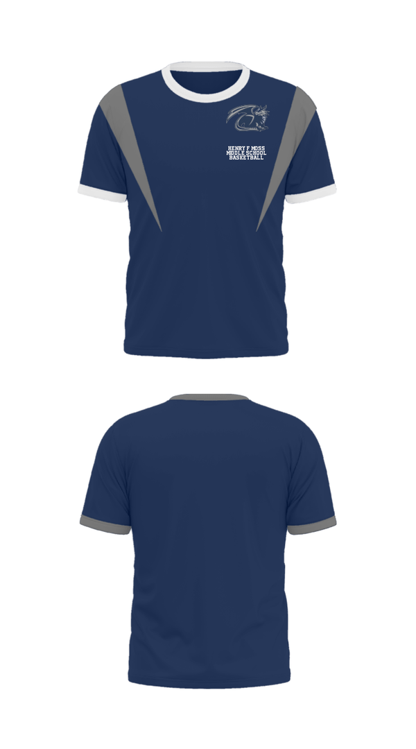 Short Sleeve Performance Shirt, Henry F Moss Middle School Basketball, Women's Basketball, Teamtime, Team time, sublimation, custom sports apparel, team uniforms, spirit wear, spiritwear, sports uniforms, custom shirts, team store, custom team store, fundraiser sports, apparel fundraiser