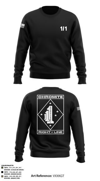 Crew Neck Sweatshirt, V1/1, Marines, Teamtime, Team time, sublimation, custom sports apparel, team uniforms, spirit wear, spiritwear, sports uniforms, custom shirts, team store, custom team store, fundraiser sports, apparel fundraiser