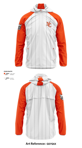 Windbreaker, North Canton Hoover Vikings, Baseball, Teamtime, Team time, sublimation, custom sports apparel, team uniforms, spirit wear, spiritwear, sports uniforms, custom shirts, team store, custom team store, fundraiser sports, apparel fundraiser