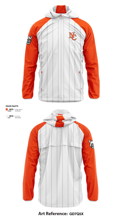 North Canton Hoover Vikings 38397364 Windbreaker - 2