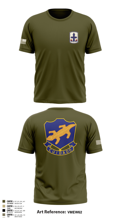 1-158th IN 91040606 Short Sleeve Performance Shirt - 3
