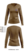 1 marine division fwd 62335436 Women's Long Sleeve V-neck Shirt - 2