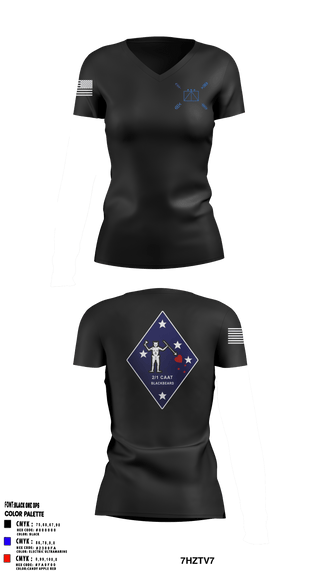 Women's Short Sleeve Vneck Shirt, , Marines, Teamtime, Team time, sublimation, custom sports apparel, team uniforms, spirit wear, spiritwear, sports uniforms, custom shirts, team store, custom team store, fundraiser sports, apparel fundraiser