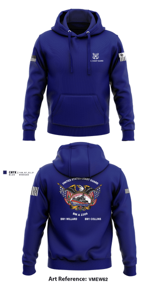 Hoodie, , Coast Guard, Teamtime, Team time, sublimation, custom sports apparel, team uniforms, spirit wear, spiritwear, sports uniforms, custom shirts, team store, custom team store, fundraiser sports, apparel fundraiser