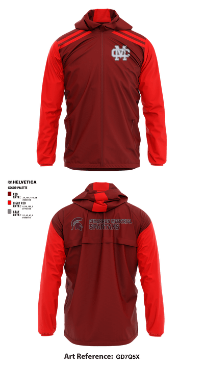 Cimarron Memorial High School Soccer 52445878 Windbreaker - 1