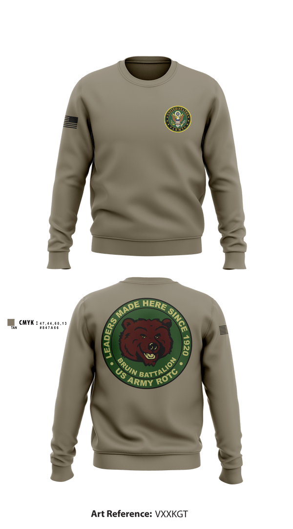 Crew Neck Sweatshirt, Matadors, Army, Teamtime, Team time, sublimation, custom sports apparel, team uniforms, spirit wear, spiritwear, sports uniforms, custom shirts, team store, custom team store, fundraiser sports, apparel fundraiser