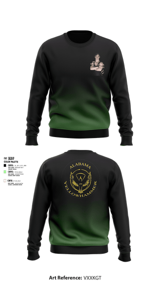 Crew Neck Sweatshirt, Alabama Yellowhammer Camp579, , Teamtime, Team time, sublimation, custom sports apparel, team uniforms, spirit wear, spiritwear, sports uniforms, custom shirts, team store, custom team store, fundraiser sports, apparel fundraiser