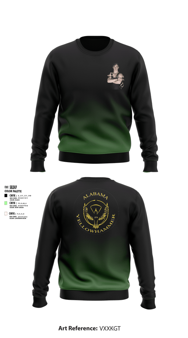 Crew Neck Sweatshirt, Alabama Yellowhammer Camp579, , Teamtime, Team time, sublimation, custom sports apparel, team uniforms, spirit wear, spiritwear, sports uniforms, custom shirts, team store, custom team store, fundraiser sports, apparel fundraiser