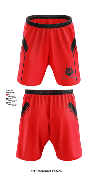 Athletic Shorts With Pockets, Ragnarok Ordnance Works, , Teamtime, Team time, sublimation, custom sports apparel, team uniforms, spirit wear, spiritwear, sports uniforms, custom shirts, team store, custom team store, fundraiser sports, apparel fundraiser