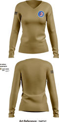 JIATF-South 27344610 Women's Long Sleeve V-neck Shirt - 2