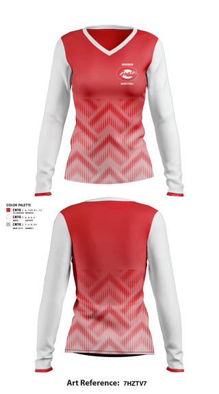 Women's Long Sleeve Vneck Shirt, Groesbeck High School Basketball, Women's Basketball, Teamtime, Team time, sublimation, custom sports apparel, team uniforms, spirit wear, spiritwear, sports uniforms, custom shirts, team store, custom team store, fundraiser sports, apparel fundraiser